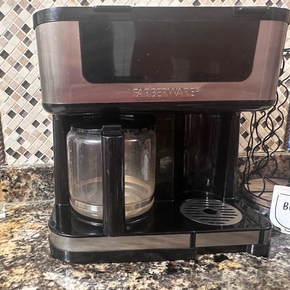Farberware Black and Silver Coffee Maker